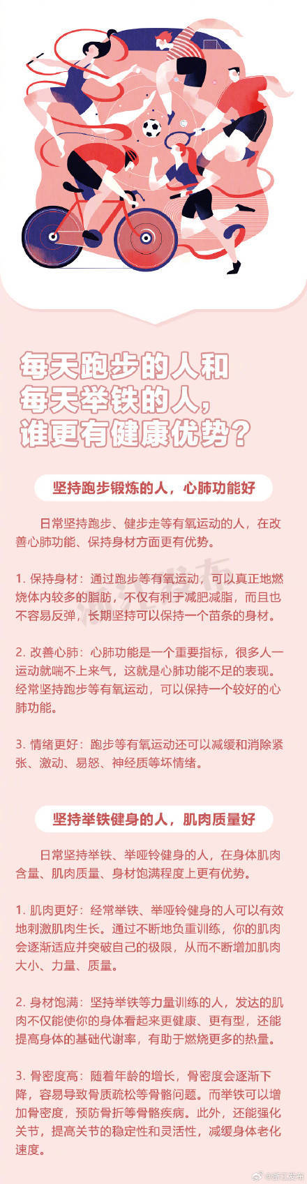 每天跑步和每天举铁的人，有哪些健康优势？ 