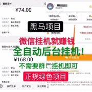 微信挂机赚钱软件